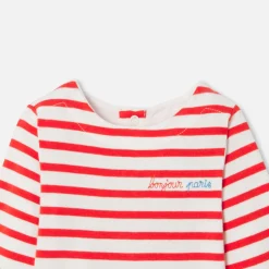 Jacadi Body manches longues bébé - BLANC/ROUGE Hot