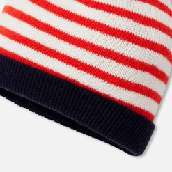 Jacadi Bonnet bébé garçon à pompon - BLANC/ROUGE Best