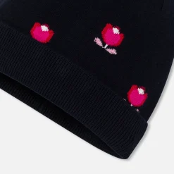 Jacadi Bonnet enfant fille doublé en micropolaire - lore MARINE/MULTICO
