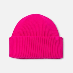 Jacadi Bonnet enfant fille doublé en micropolaire - ROSE SHOCKING Clearance