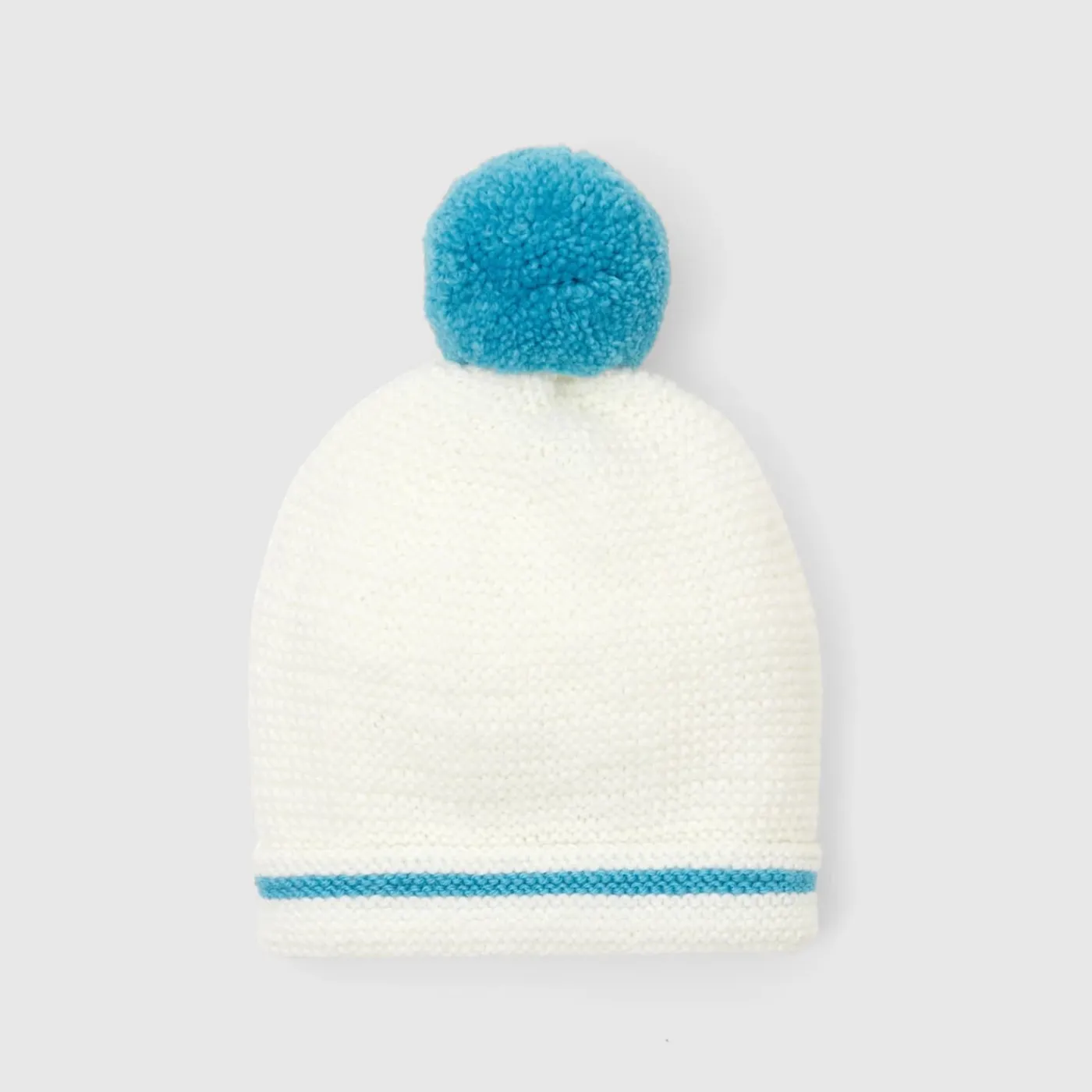 Jacadi Bonnet Love Maille collection solidaire - BLANC/BLEU Outlet
