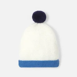 Jacadi Bonnet Love Maille collection solidaire - BLANC/BLEU