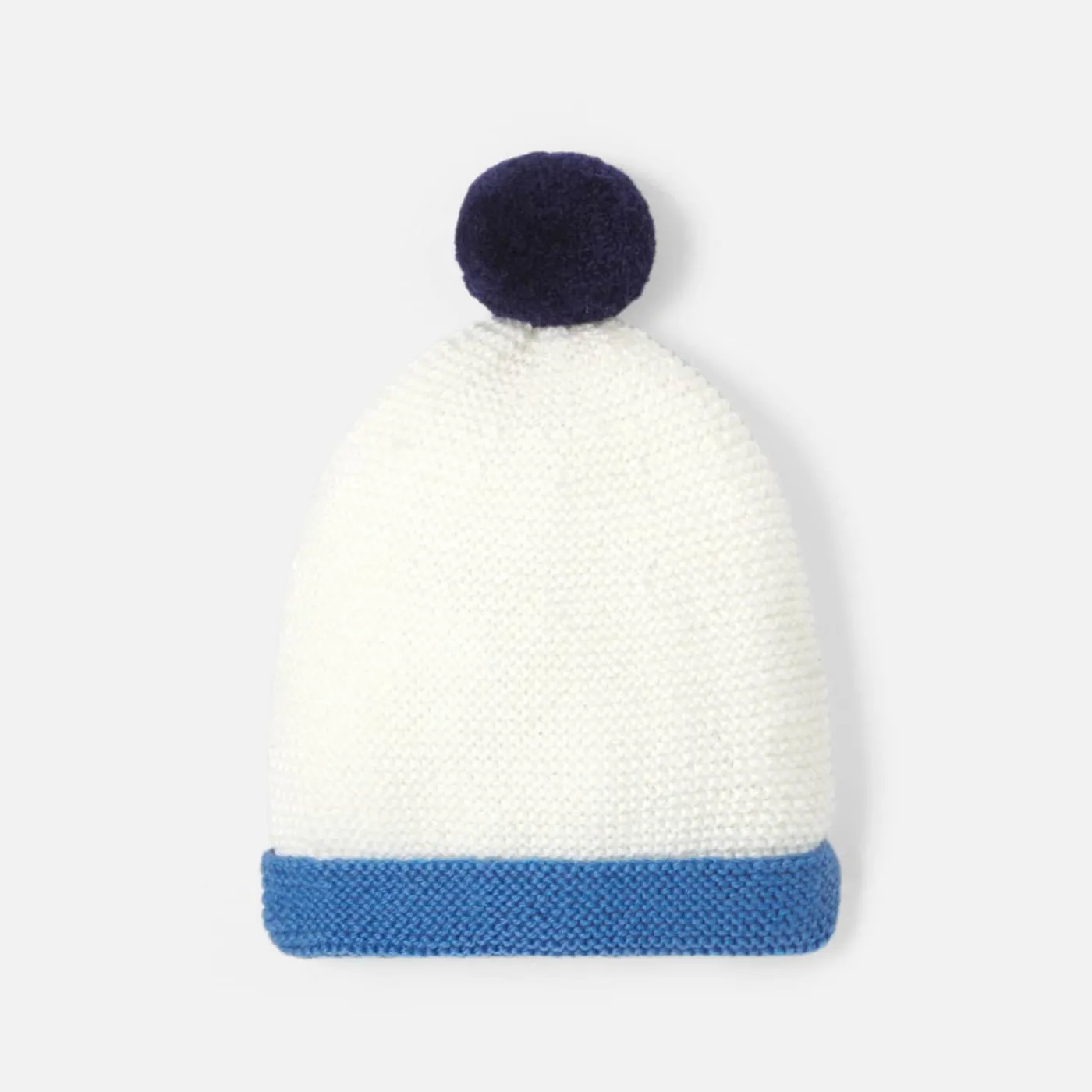 Jacadi Bonnet Love Maille collection solidaire - BLANC/BLEU