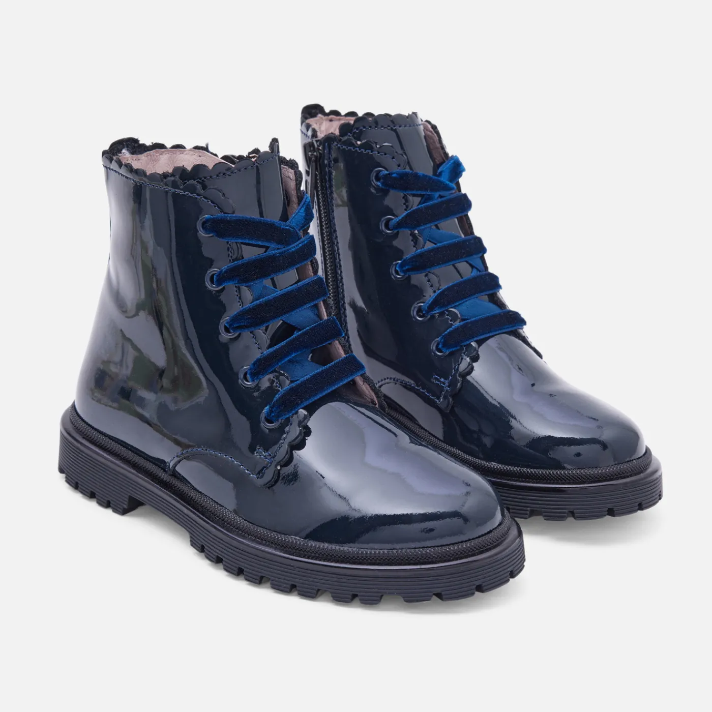 Jacadi Boots enfant fille en cuir verni - marine MARINE JACADI New