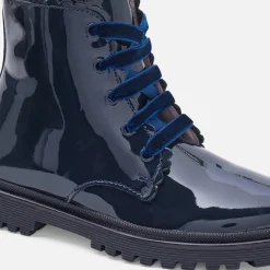 Jacadi Boots enfant fille en cuir verni - marine MARINE JACADI New