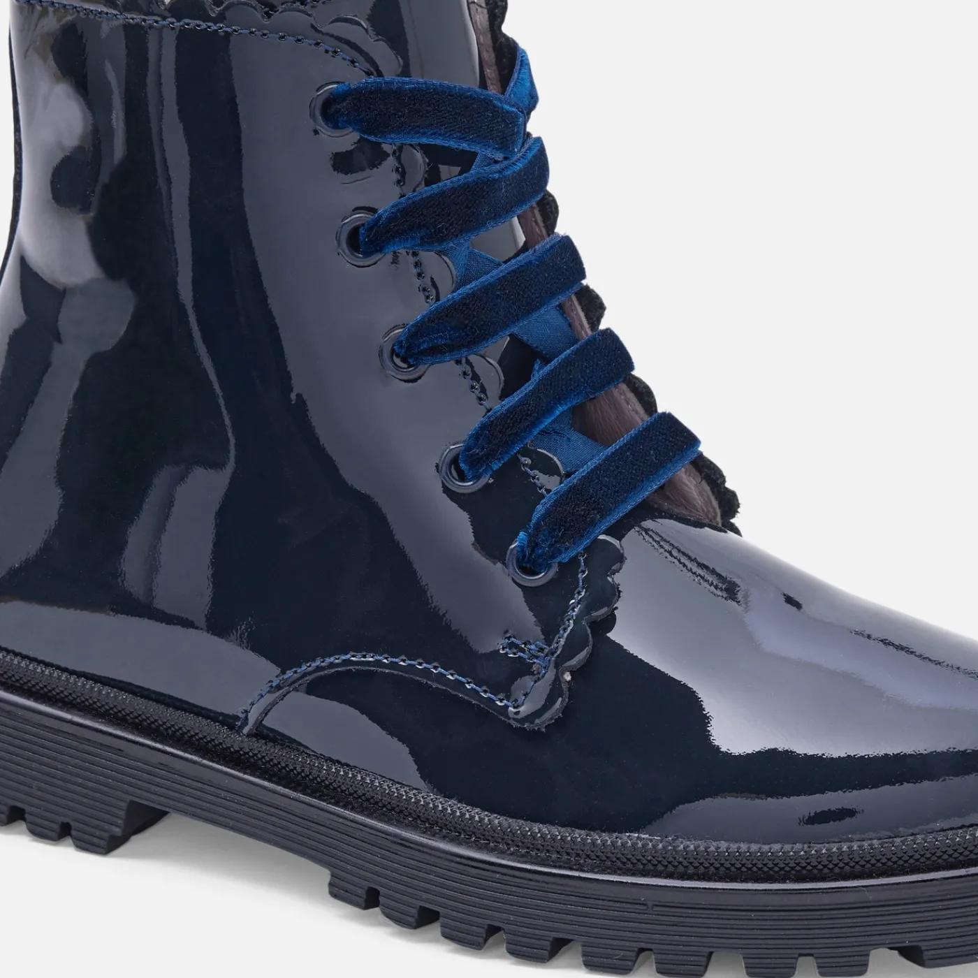 Jacadi Boots enfant fille en cuir verni - marine MARINE JACADI New
