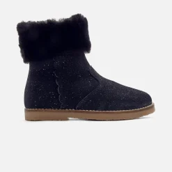 Jacadi Boots fourrées enfant fille - marine MARINE JACADI Discount