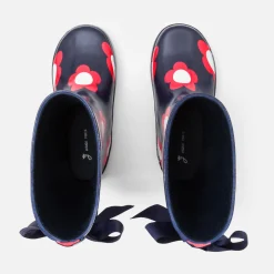 Jacadi Bottes de pluie enfant fille - MARINE/ROUGE
