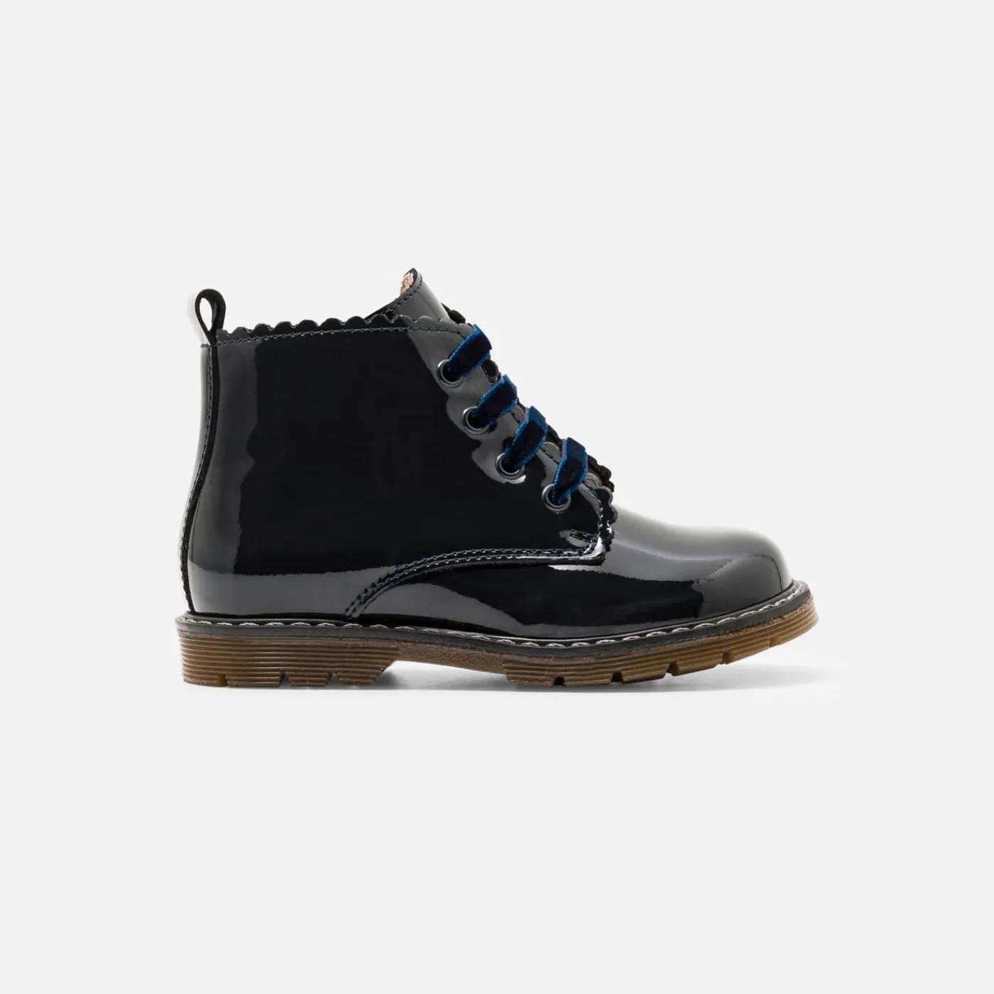 Jacadi Bottillons bébé fille en cuir lisse - marine MARINE JACADI Outlet