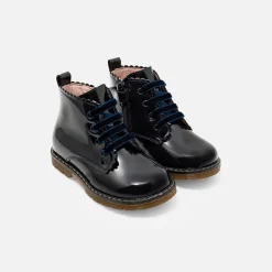 Jacadi Bottillons bébé fille en cuir lisse - marine MARINE JACADI Outlet