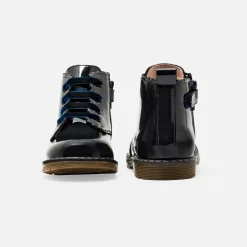 Jacadi Bottillons bébé fille en cuir lisse - marine MARINE JACADI Outlet
