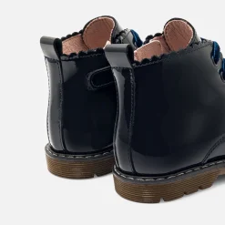 Jacadi Bottillons bébé fille en cuir lisse - marine MARINE JACADI Outlet