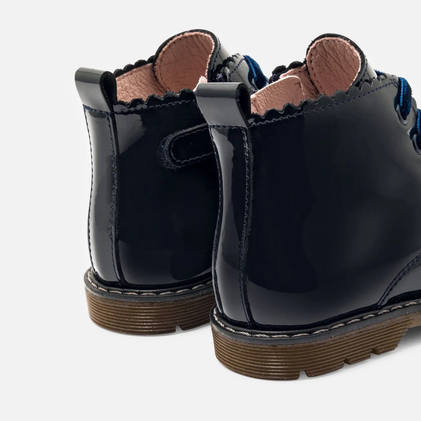 Jacadi Bottillons bébé fille en cuir lisse - marine MARINE JACADI Outlet