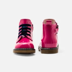 Jacadi Bottillons bébé fille en cuir lisse - FUSCHIA Sale