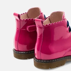 Jacadi Bottillons bébé fille en cuir lisse - FUSCHIA Sale