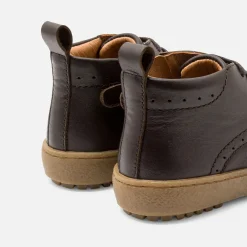 Jacadi Bottillons bébé garçon en cuir - MARRON New