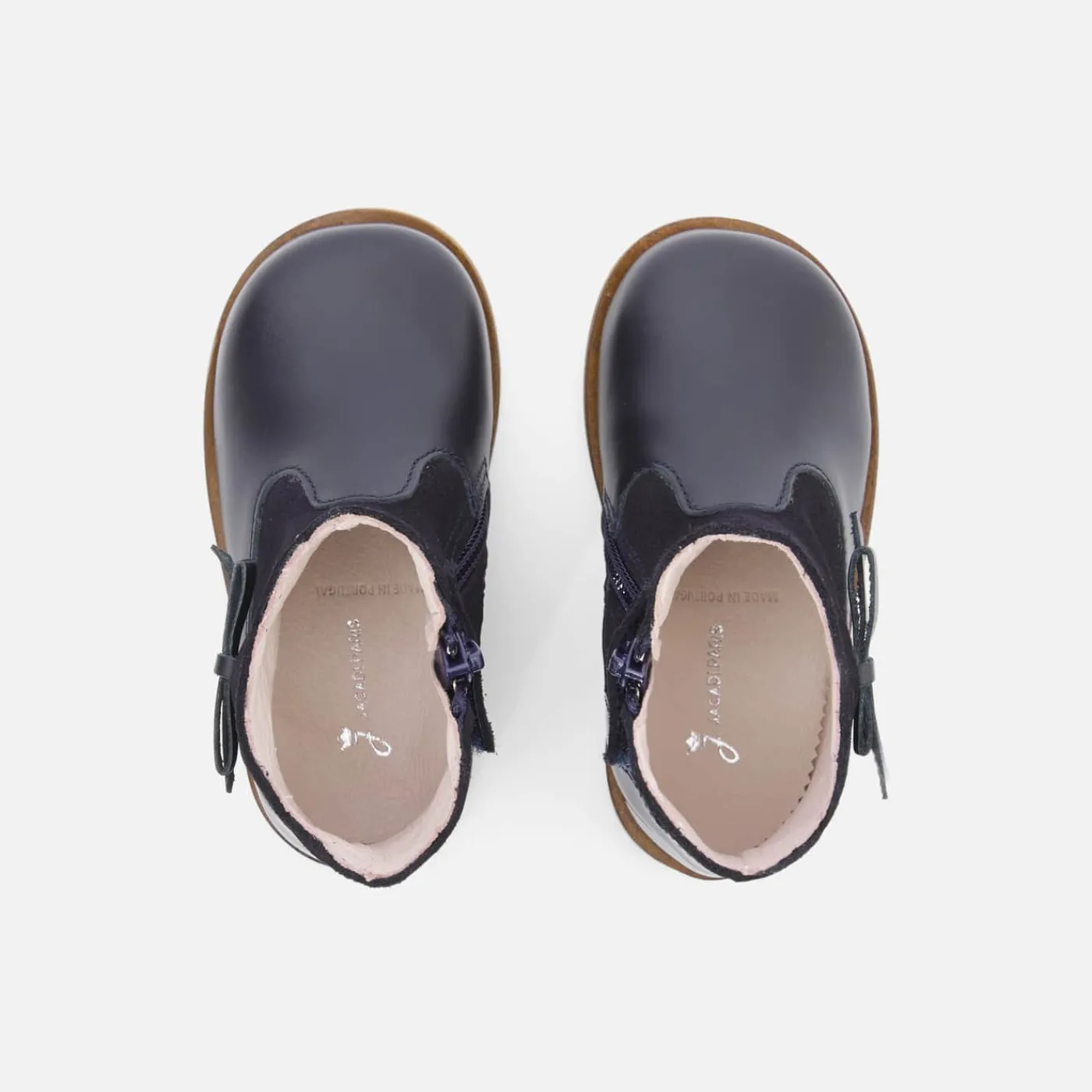 Jacadi Bottines bébé fille en cuir - marine MARINE JACADI New