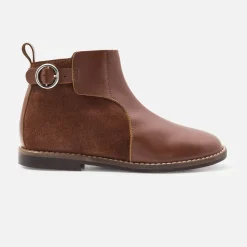 Jacadi Bottines enfant fille en cuir - NATUREL