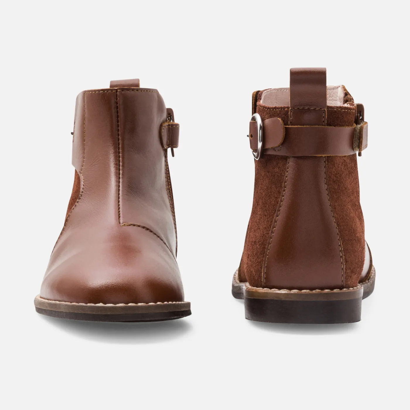 Jacadi Bottines enfant fille en cuir - NATUREL