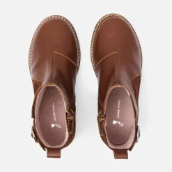 Jacadi Bottines enfant fille en cuir - NATUREL
