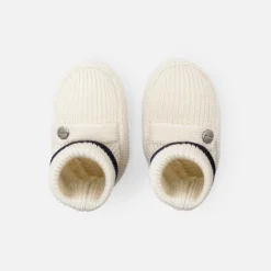 Jacadi Bottons bébé en laine - BLANC/MARINE Online