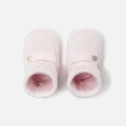 Jacadi Bottons bébé fille en tricot - rose pale ROSE PALE JACADI Sale