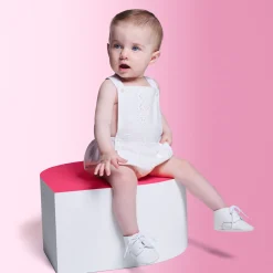 Jacadi Bottons en cuir bébé - blanc BLANC JACADI Hot