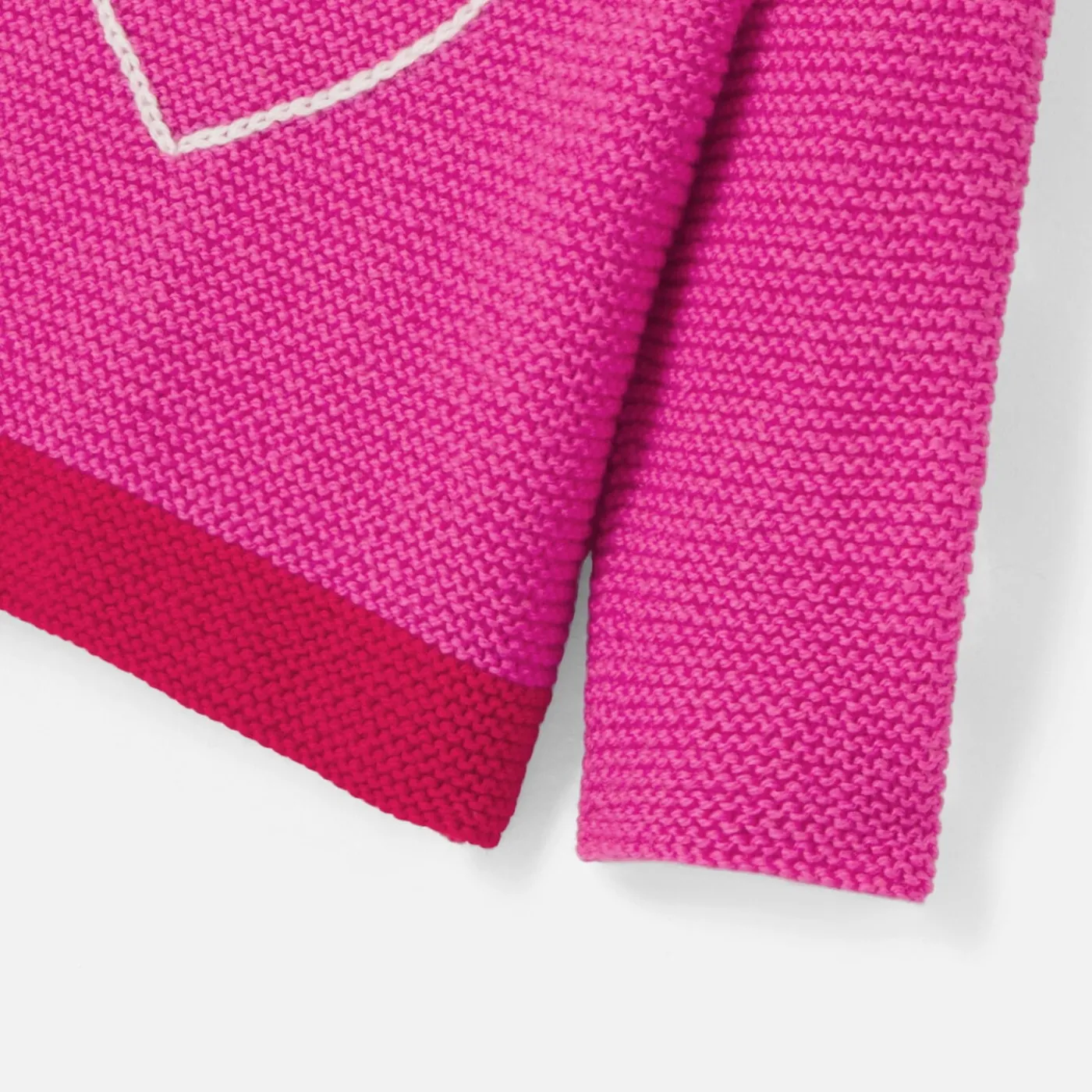 Jacadi Brassière Love Maille collection solidaire - ROSE/ROUGE New