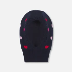 Jacadi Cagoule bébé fille à petits cœurs - lore MARINE/MULTICO Outlet