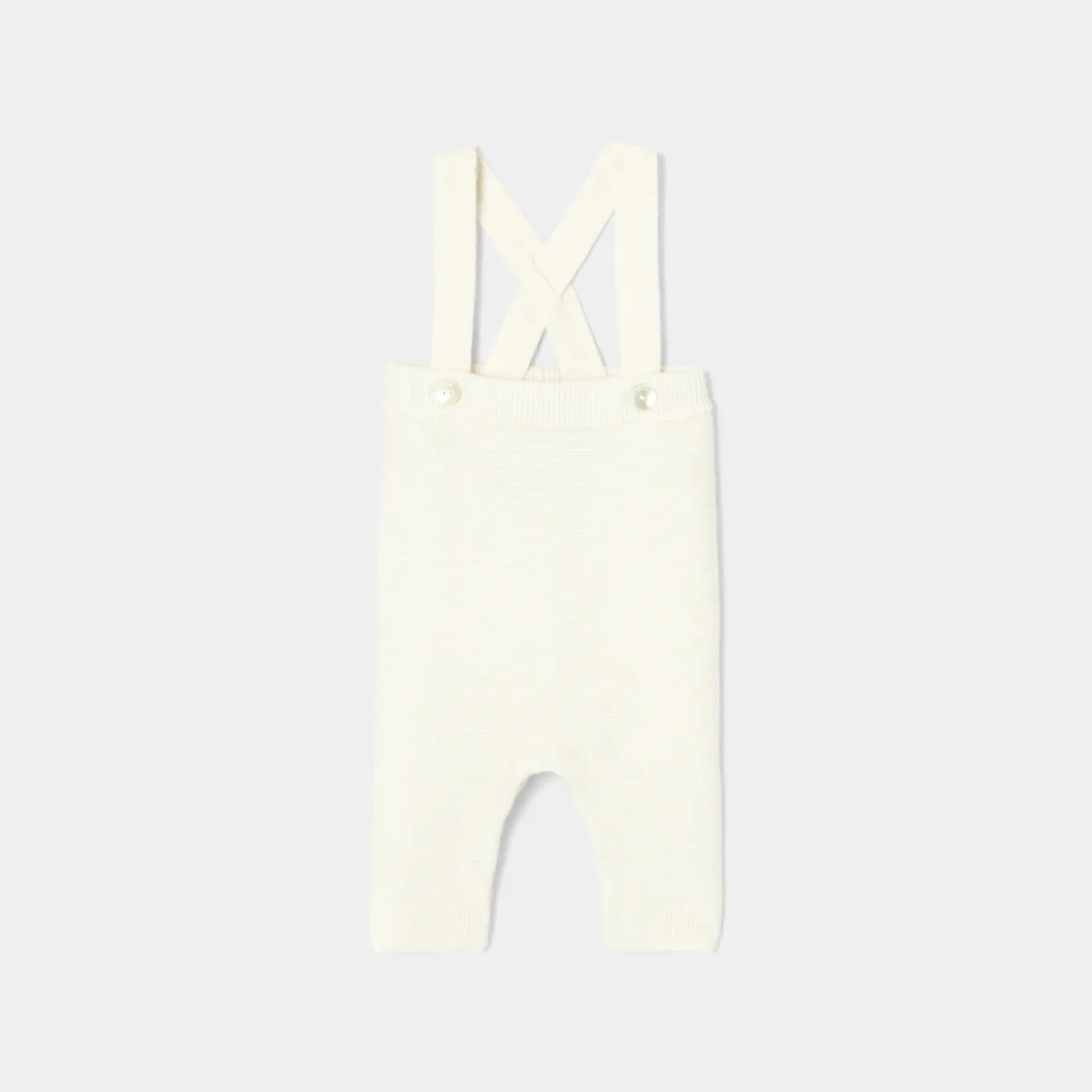 Jacadi Caleçon bébé garçon en tricot point mousse - blanc doux BLANC DOUX JACADI Sale