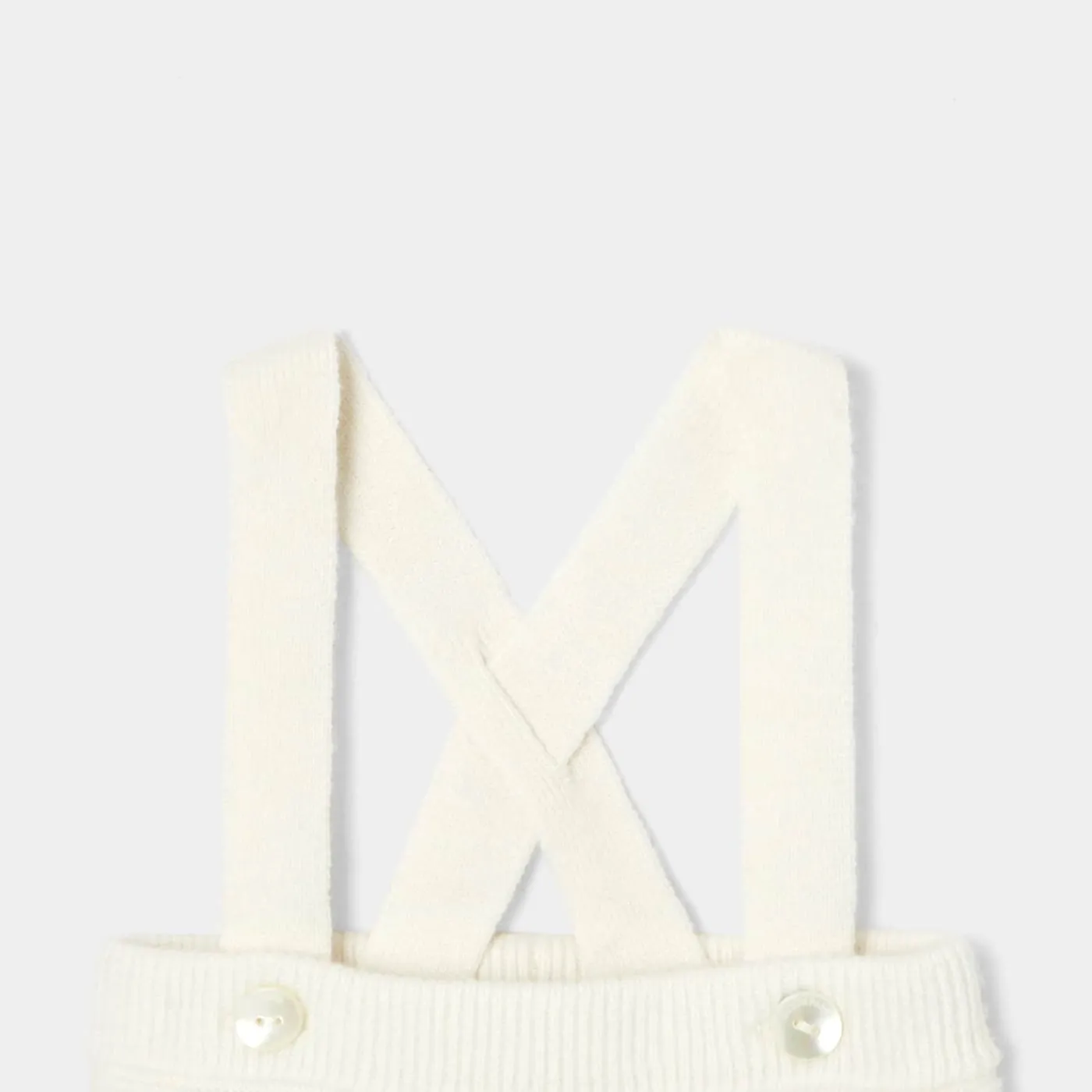 Jacadi Caleçon bébé garçon en tricot point mousse - blanc doux BLANC DOUX JACADI Sale