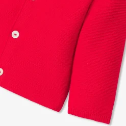 Jacadi Cardigan bébé en coton - ROUGE TOMATE Sale
