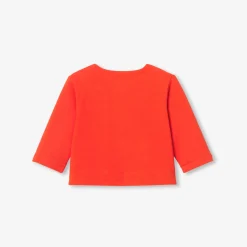 Jacadi Cardigan bébé en molleton - TANGERINE Clearance