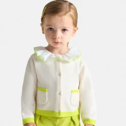 Jacadi Cardigan bébé fille - lore BLANC DOUX/MULTICO