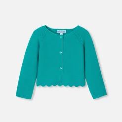 Jacadi Cardigan bébé fille - VERT EMERAUDE Discount