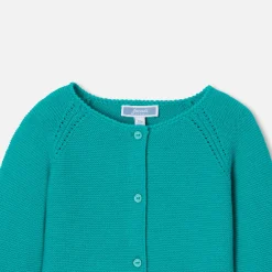Jacadi Cardigan bébé fille - VERT EMERAUDE Discount