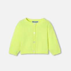 Jacadi Cardigan bébé fille en jersey - JAUNE FLUO Outlet