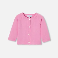 Jacadi Cardigan bébé fille en jersey - ROSE MOYEN Sale