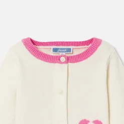 Jacadi Cardigan bébé fille en jersey - lore BLANC DOUX/MULTICO Clearance