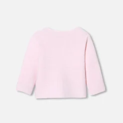 Jacadi Cardigan bébé fille en point mousse - rose pale ROSE PALE JACADI Online