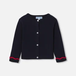 Jacadi Cardigan bébé fille en tricot - marine MARINE JACADI