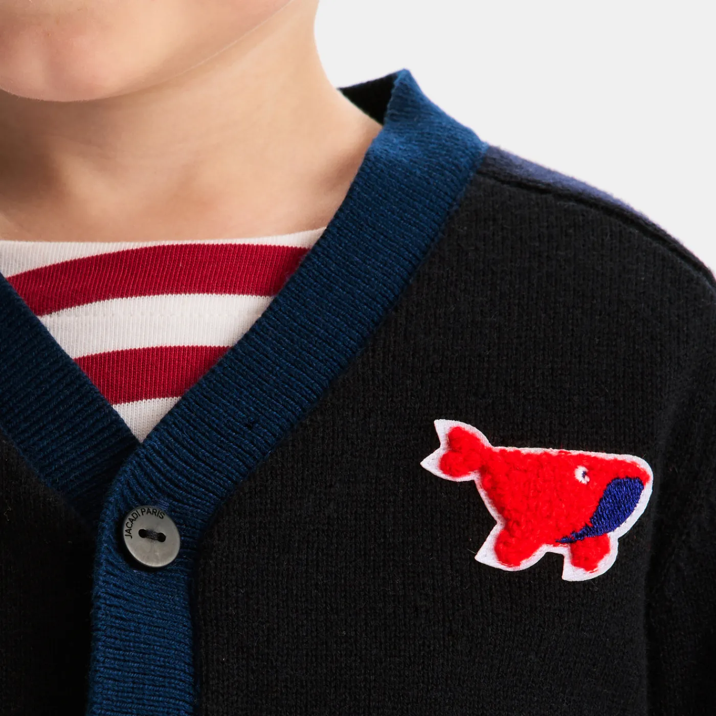 Jacadi Cardigan bébé garçon - MARINE/ROUGE Clearance