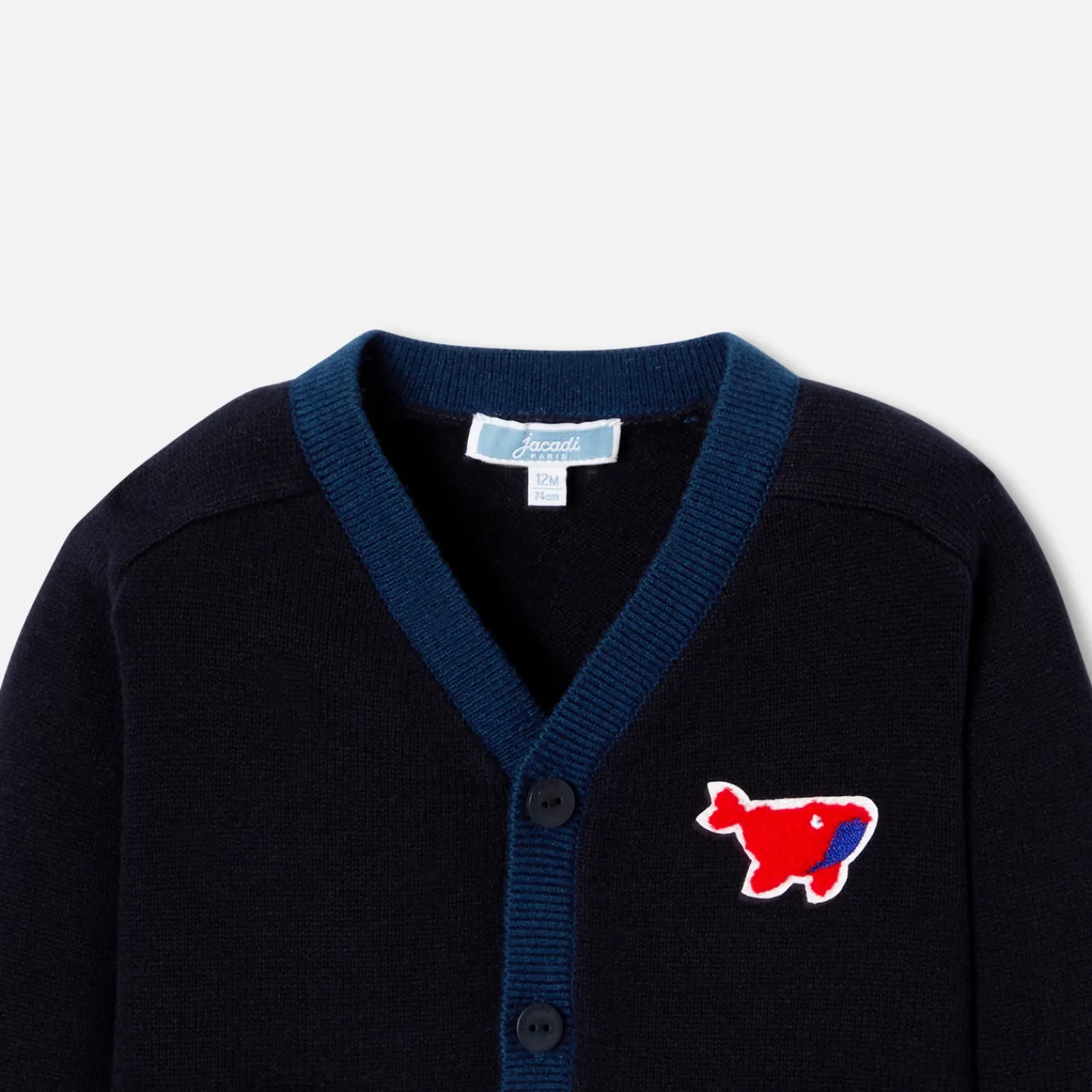 Jacadi Cardigan bébé garçon - MARINE/ROUGE Clearance