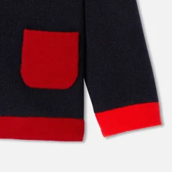 Jacadi Cardigan bébé garçon - MARINE/ROUGE Clearance