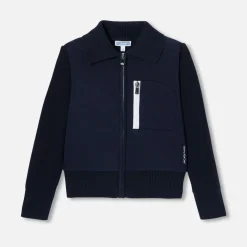 Jacadi Cardigan bi-matière enfant garçon - marine MARINE JACADI Sale