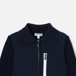 Jacadi Cardigan bi-matière enfant garçon - marine MARINE JACADI Sale