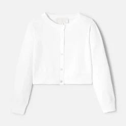 Jacadi Cardigan court enfant fille - blanc BLANC JACADI Online
