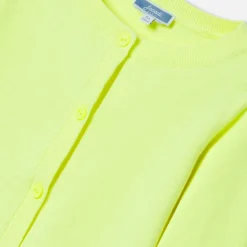 Jacadi Cardigan court enfant fille - JAUNE FLUO New