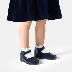 Jacadi Charles IX bébé fille en cuir verni - marine MARINE JACADI New