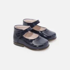 Jacadi Charles IX bébé fille en cuir verni - marine MARINE JACADI New